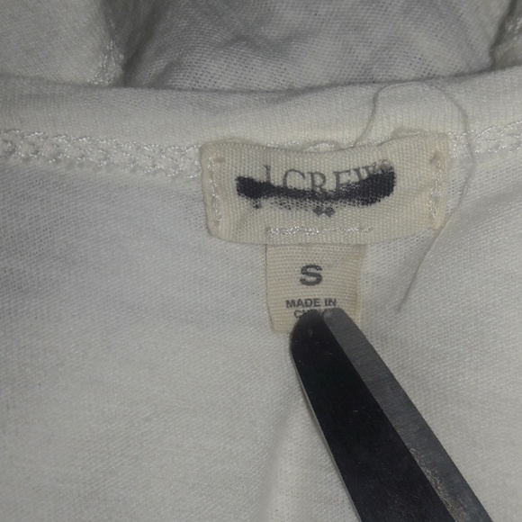 J. Crew White Layered Crochet Lace Tank S Cream - Picture 2 of 4